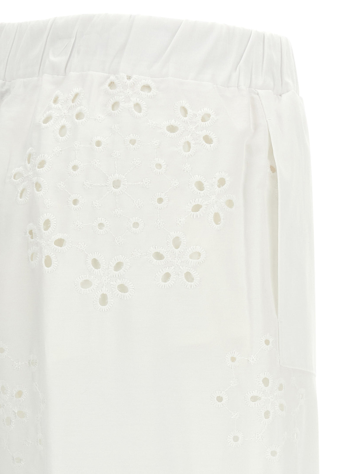 Herno Broderie Anglaise Pants White, view 4