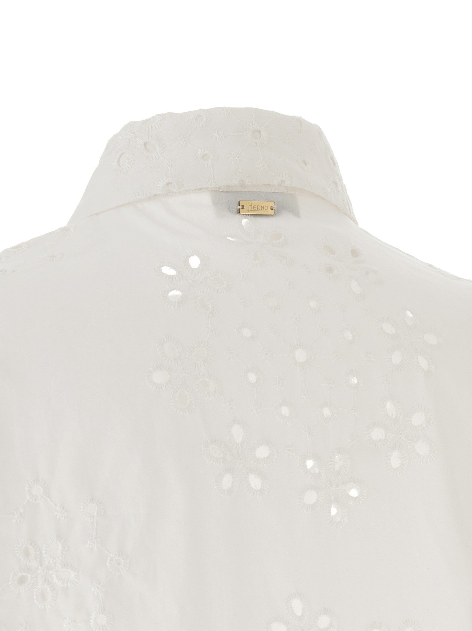 Herno Broderie Anglaise Shirt White