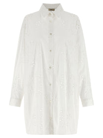 Herno Broderie Anglaise Shirt White