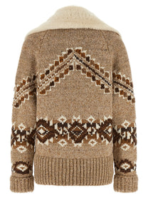 Ermanno Scervino Brogue Detail Jacket Beige