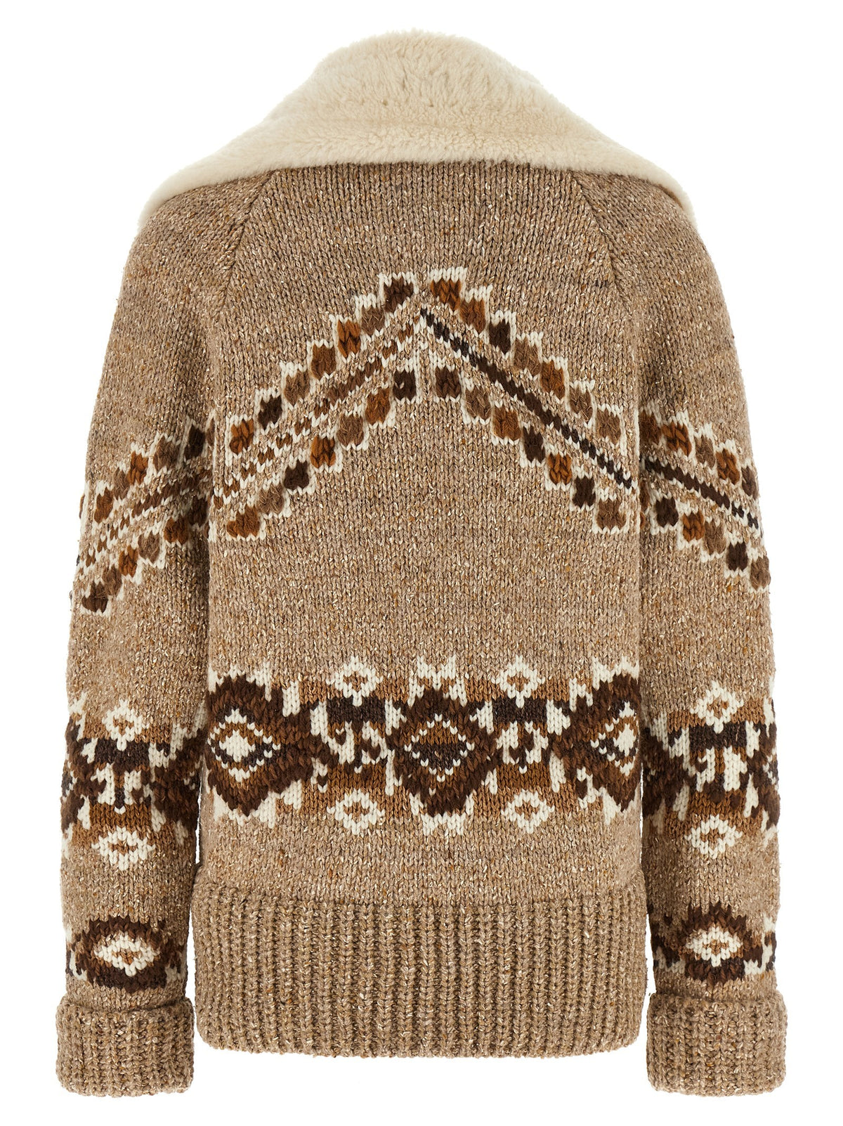 Ermanno Scervino Brogue Detail Jacket Beige