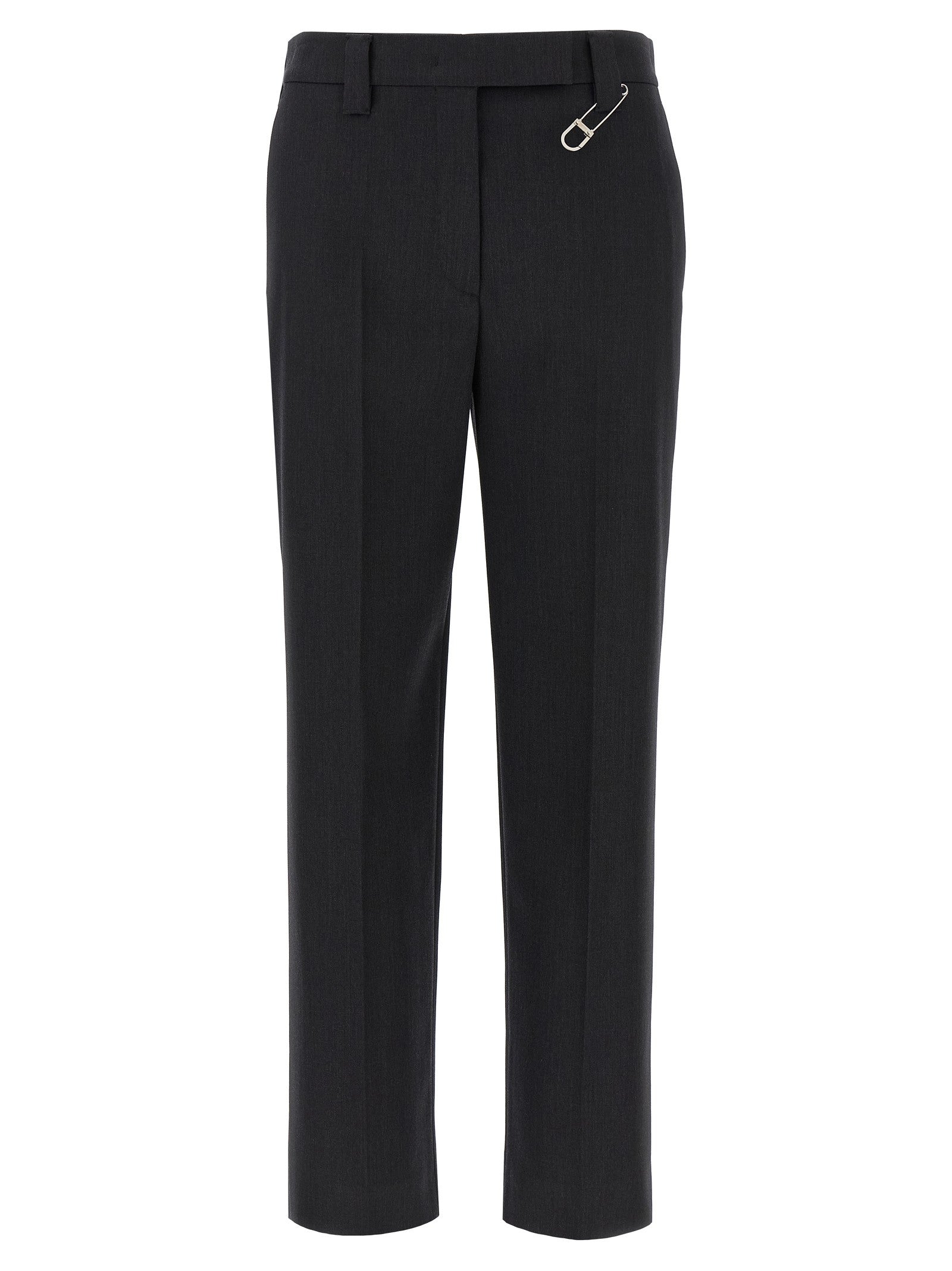 PRADA Brooch Pants Grey