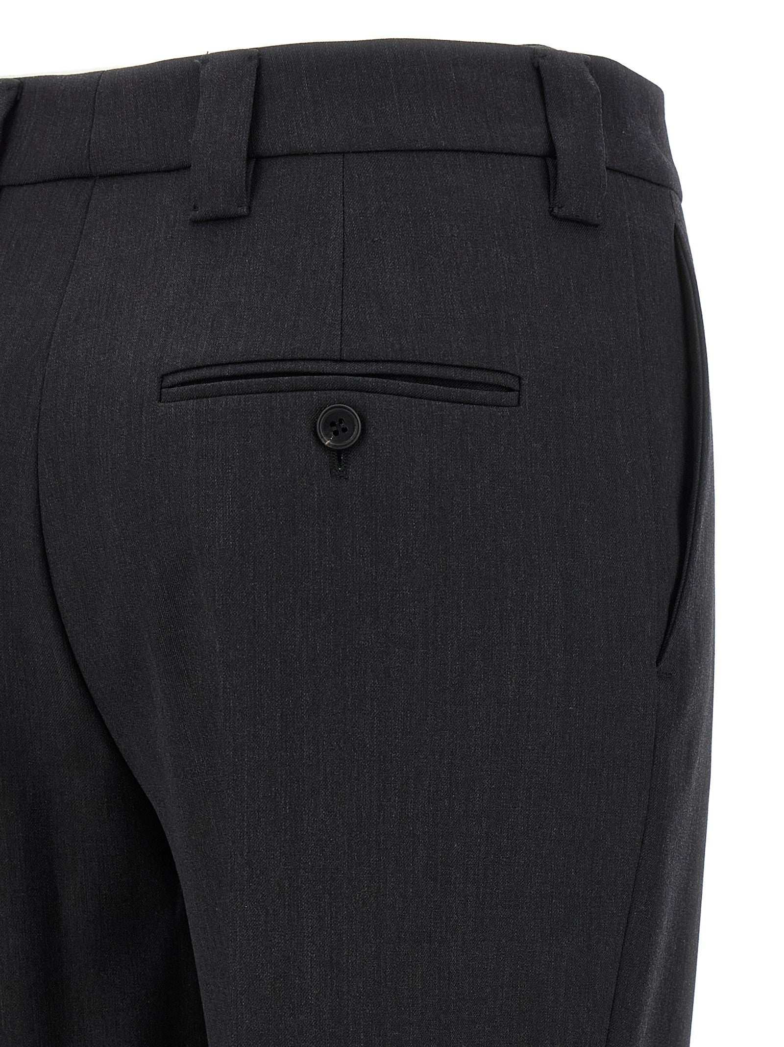 PRADA Brooch Pants Grey