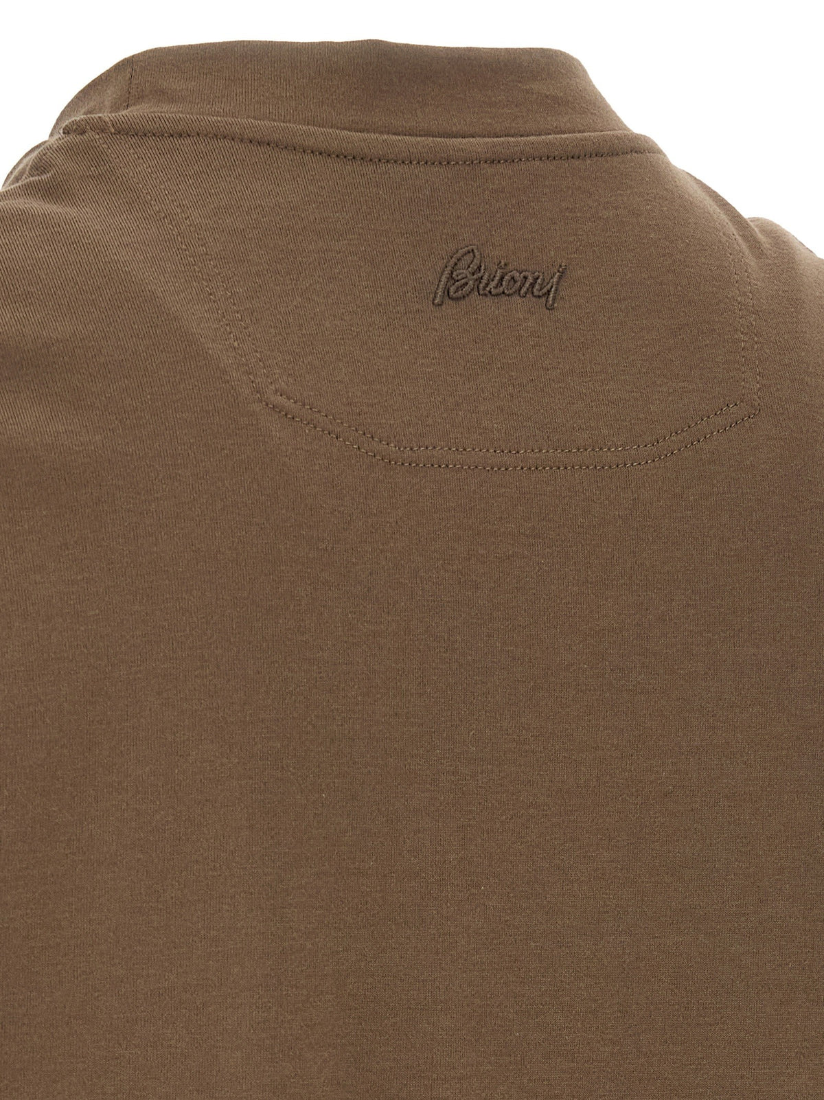 Brioni Brown Cotton Shirt Brown