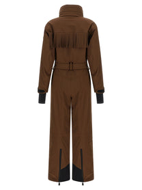 Moncler Grenoble Brown Fringed Ski Suit Brown, view 2