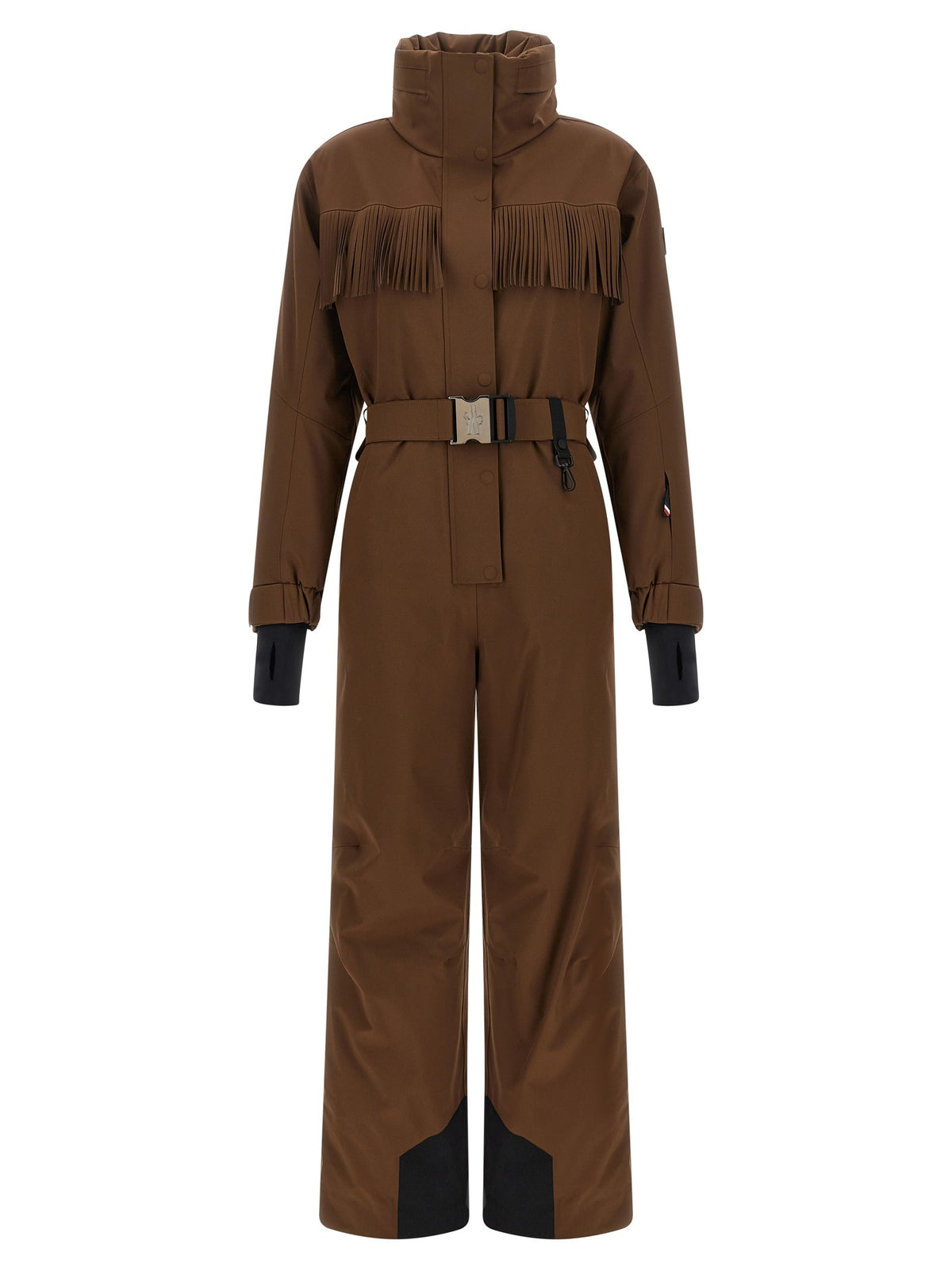 Moncler Grenoble Brown Fringed Ski Suit Brown