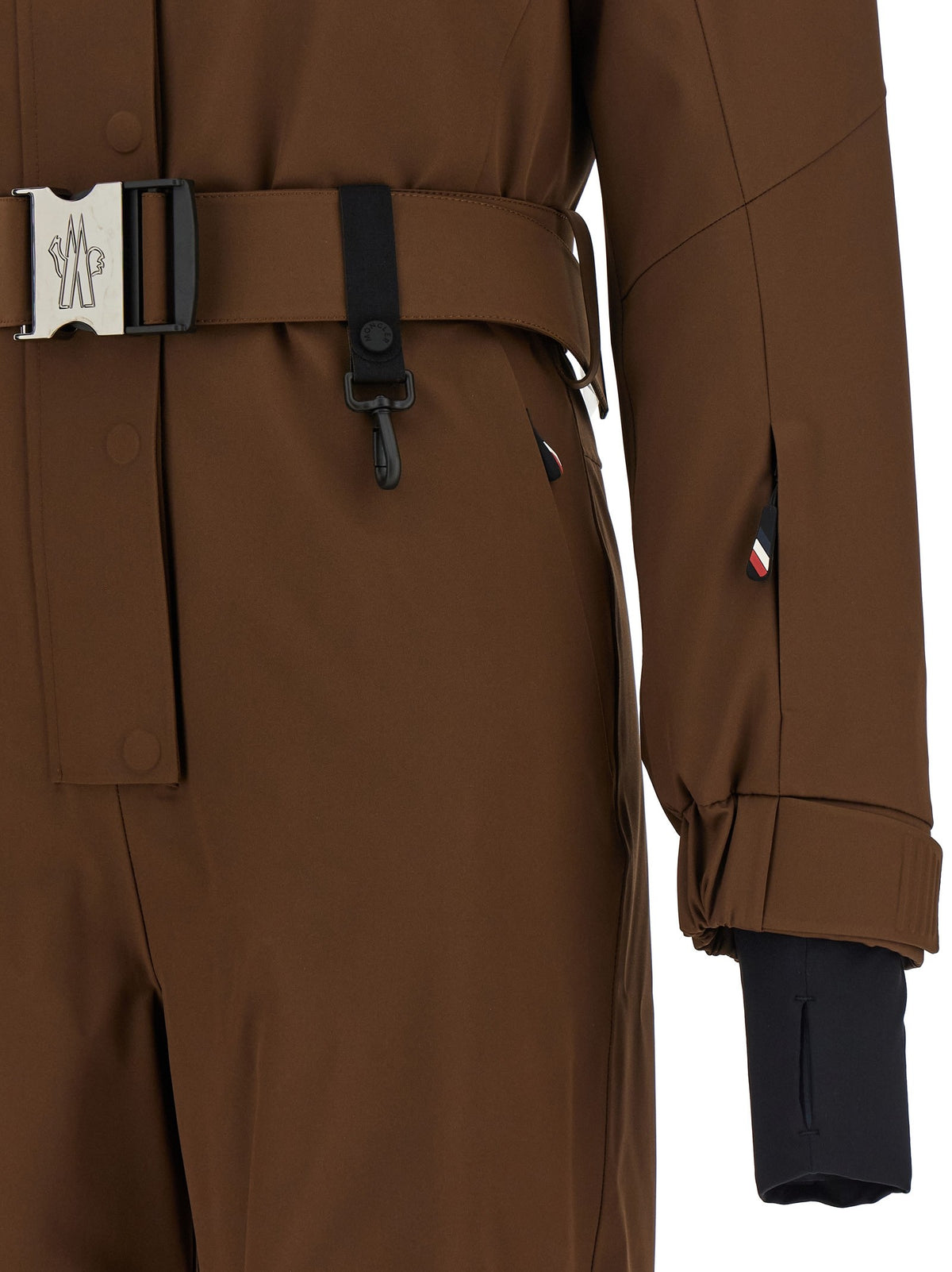 Moncler Grenoble Brown Fringed Ski Suit Brown, view 4