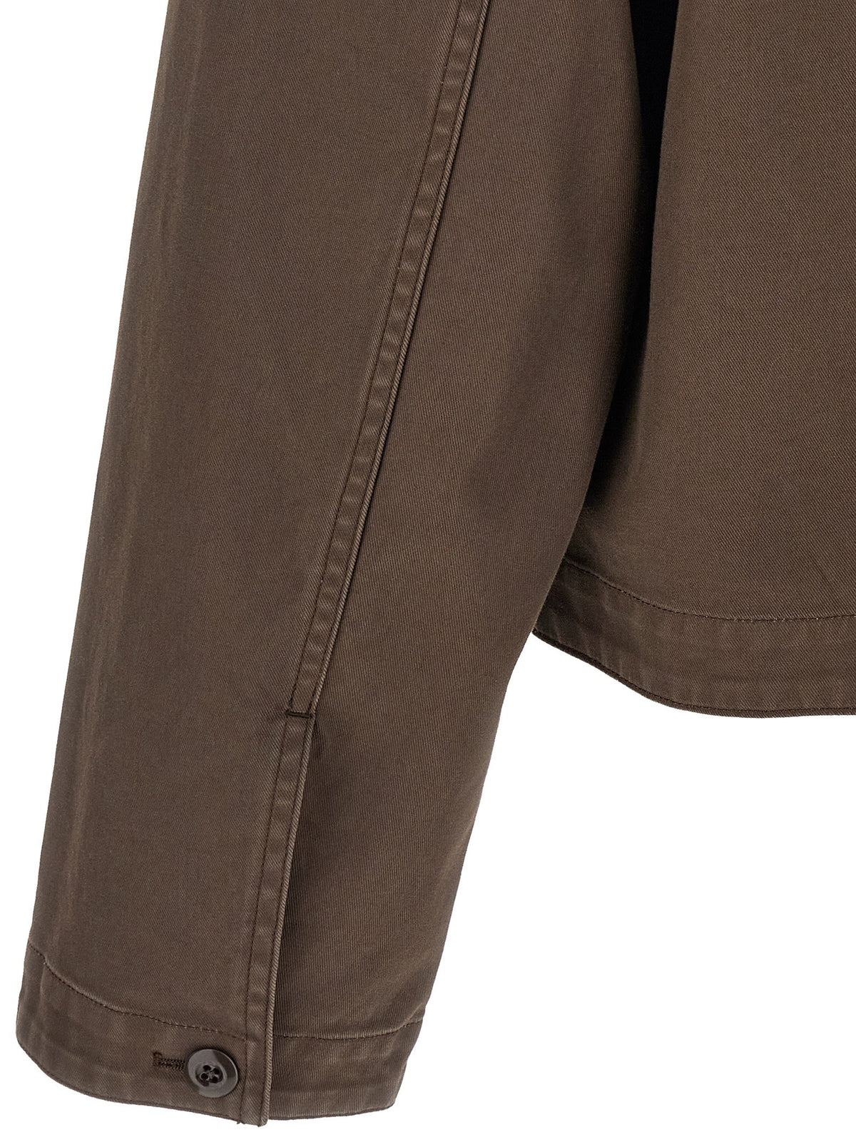 Lemaire Brown Korean Collar Jacket Brown