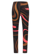 Emilio Pucci Brown Marmo Leggings Brown