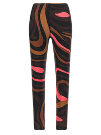 Emilio Pucci Brown Marmo Leggings Brown