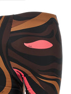 Emilio Pucci Brown Marmo Leggings Brown