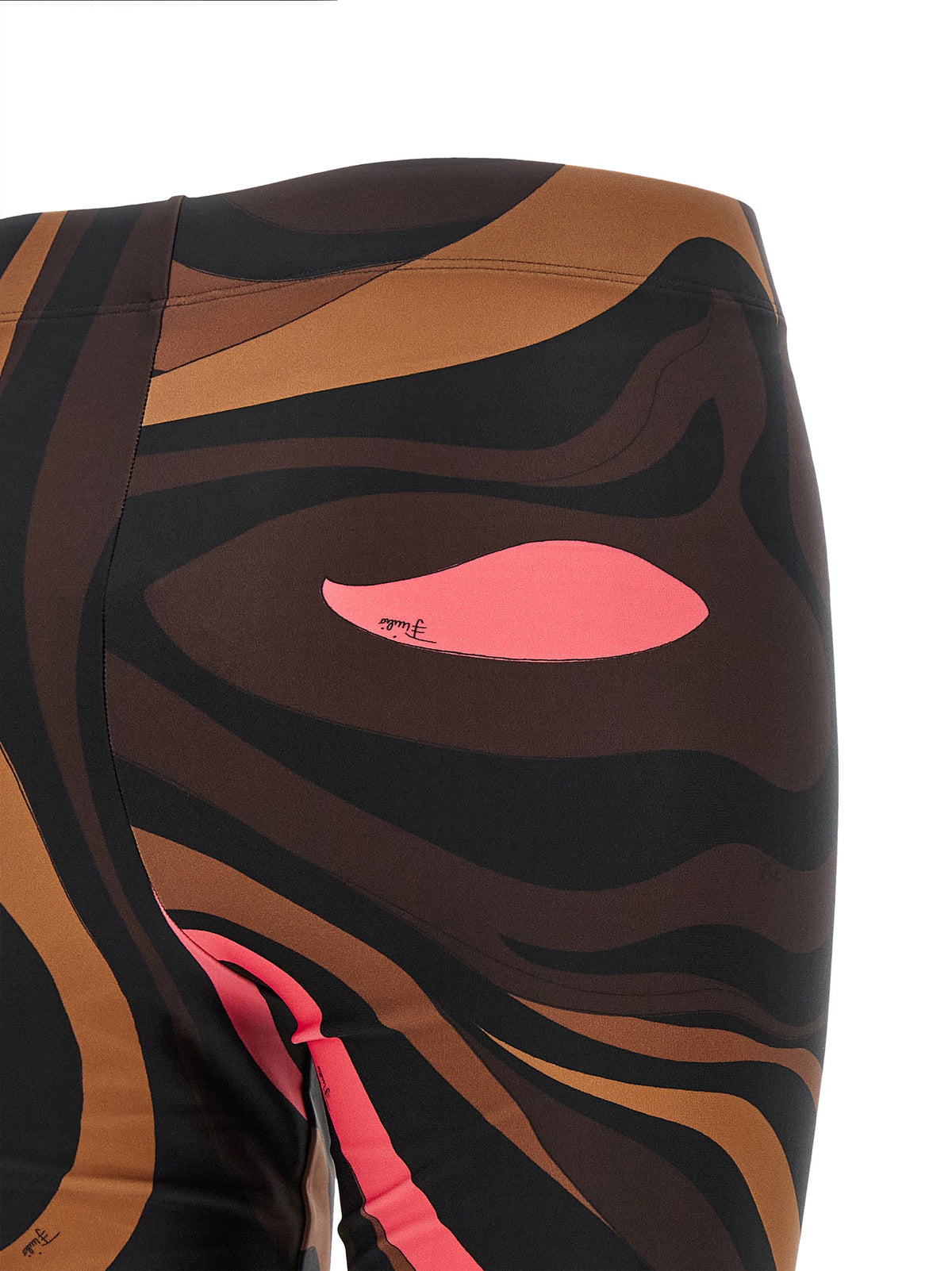 Emilio Pucci Brown Marmo Leggings Brown
