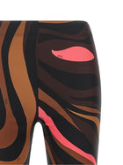 Emilio Pucci Brown Marmo Leggings Brown