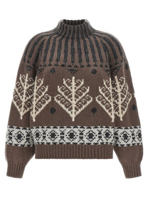 Brunello Cucinelli Brown Nordic Heritage Sweater Brown