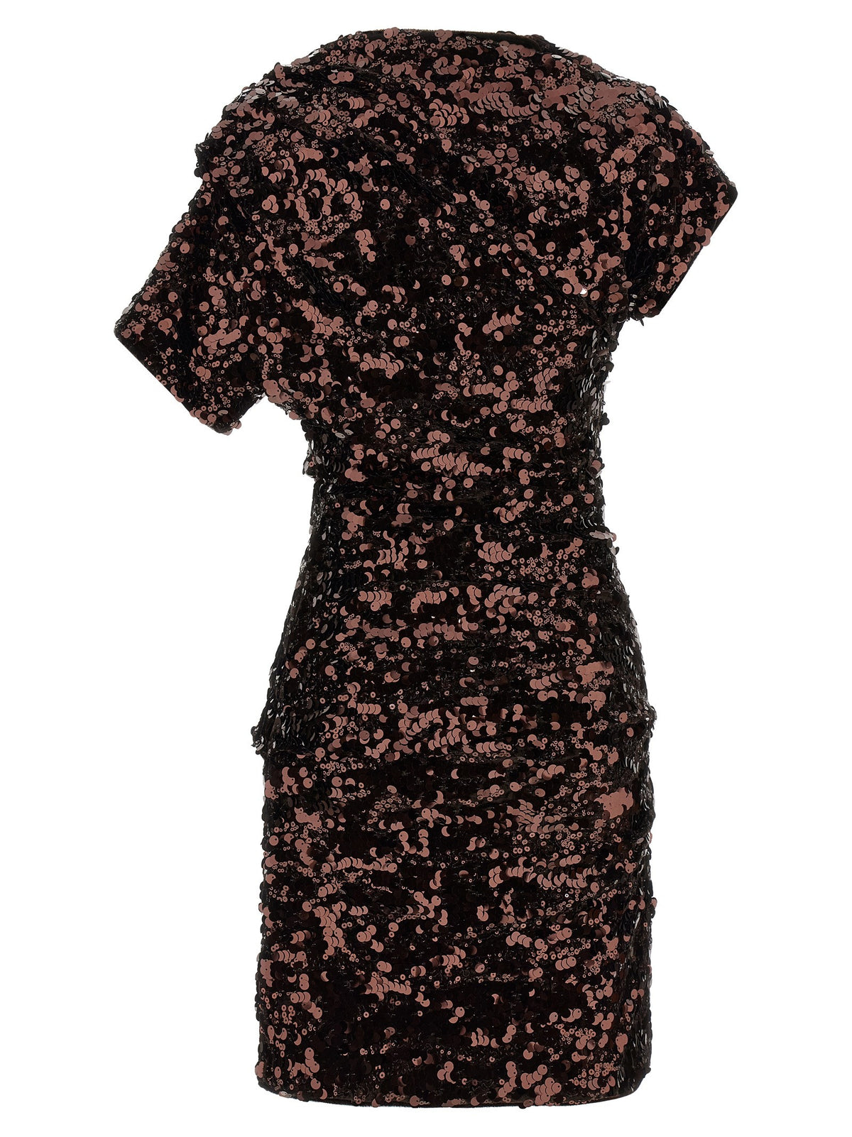 Ganni Brown Sequins Mini Dress Brown, view 2