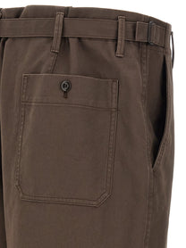 Lemaire Brown Tapered Pants Brown