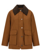 Ganni Brown Twill Jacket Brown