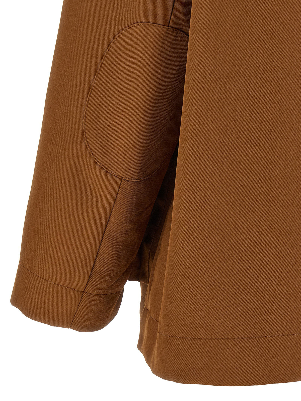 Ganni Brown Twill Jacket Brown