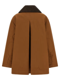 Ganni Brown Twill Jacket Brown