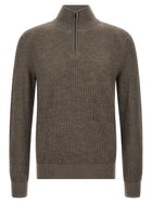 Brioni Brown Vanisé Sweater Brown