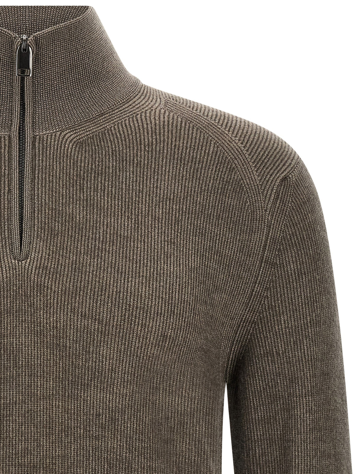 Brioni Brown Vanisé Sweater Brown