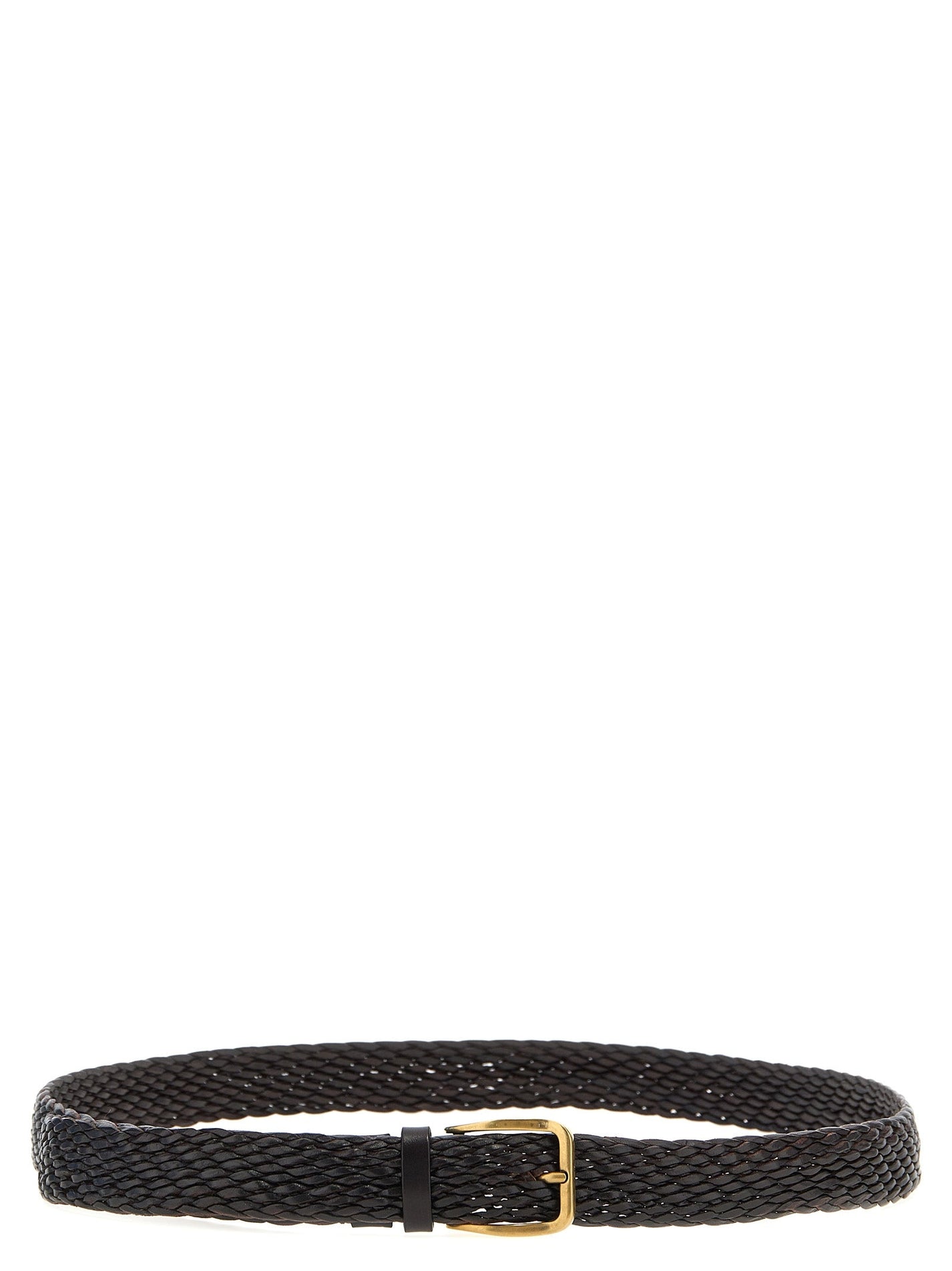BRUNELLO CUCINELLI - BRUNELLO CUCINELLI - Braided leather belt - Men’s Accessories