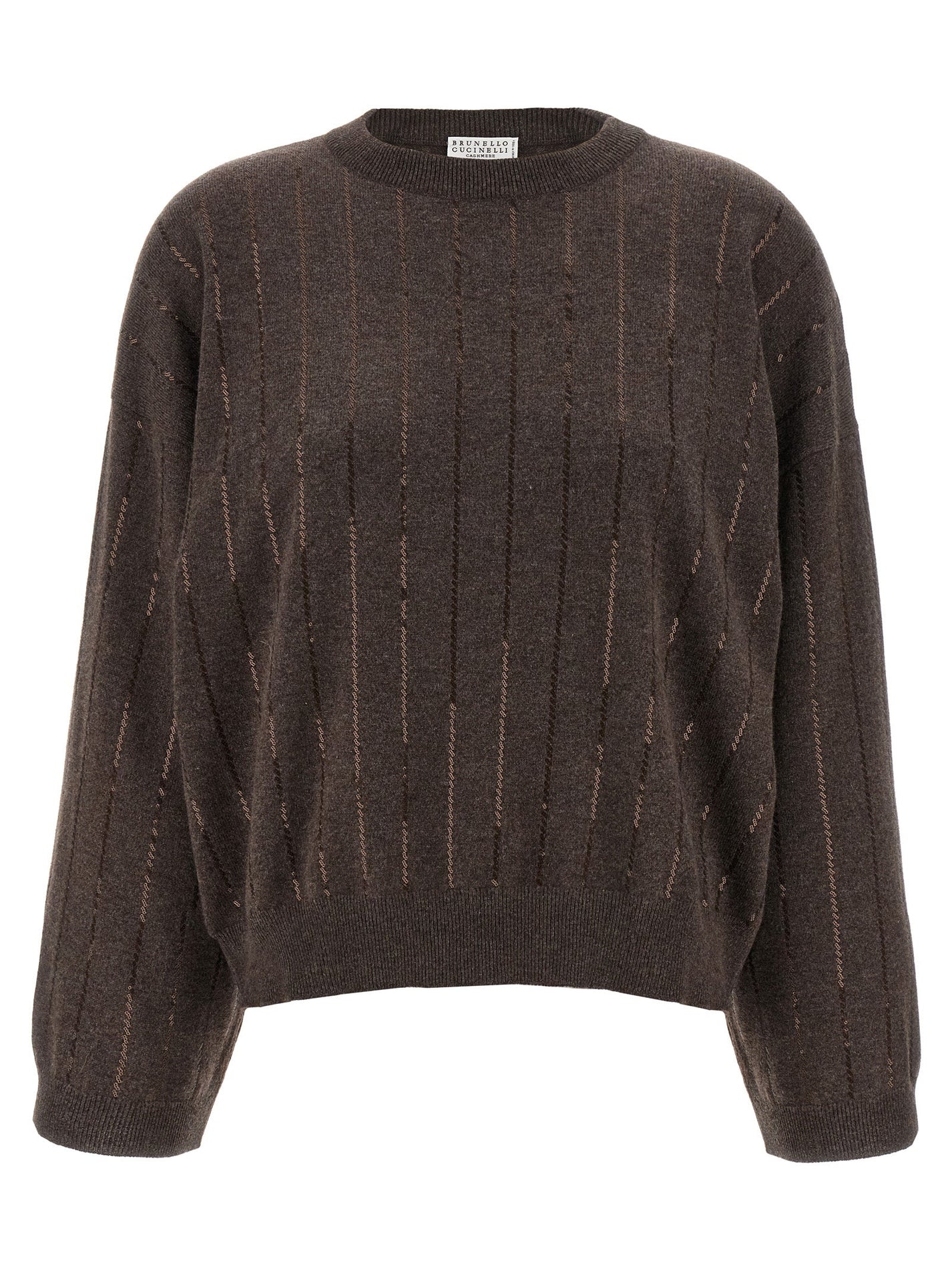 BRUNELLO CUCINELLI - BRUNELLO CUCINELLI - Sequin cashmere sweater - Women’s Knitwear