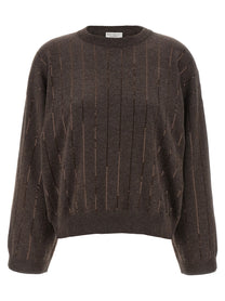 BRUNELLO CUCINELLI - BRUNELLO CUCINELLI - Sequin cashmere sweater - Women’s Knitwear