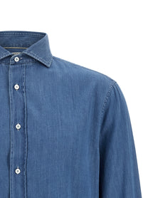 BRUNELLO CUCINELLI - BRUNELLO CUCINELLI - Denim shirt - Men’s Tops