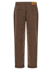 BRUNELLO CUCINELLI - BRUNELLO CUCINELLI - Garment-dyed jeans - Men’s Bottoms