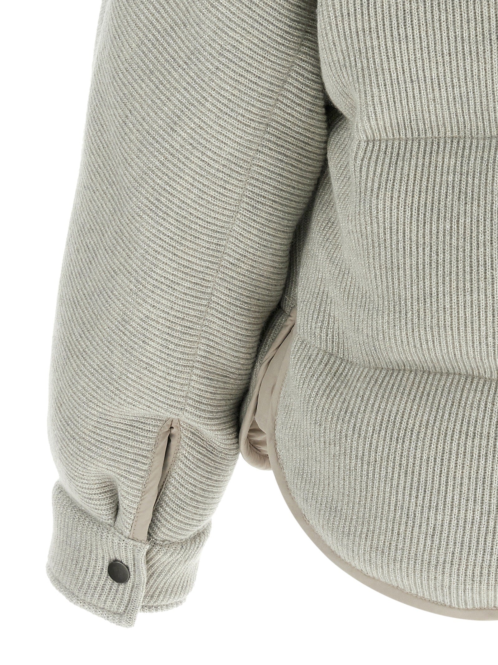 BRUNELLO CUCINELLI - BRUNELLO CUCINELLI - Lame wool down jacket - Women’s Outerwear