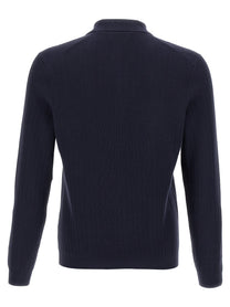 BRUNELLO CUCINELLI - BRUNELLO CUCINELLI - Crochet polo shirt - Men’s Top