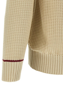 BRUNELLO CUCINELLI - BRUNELLO CUCINELLI - Waffle stitch cotton sweater - Men’s Knitwear