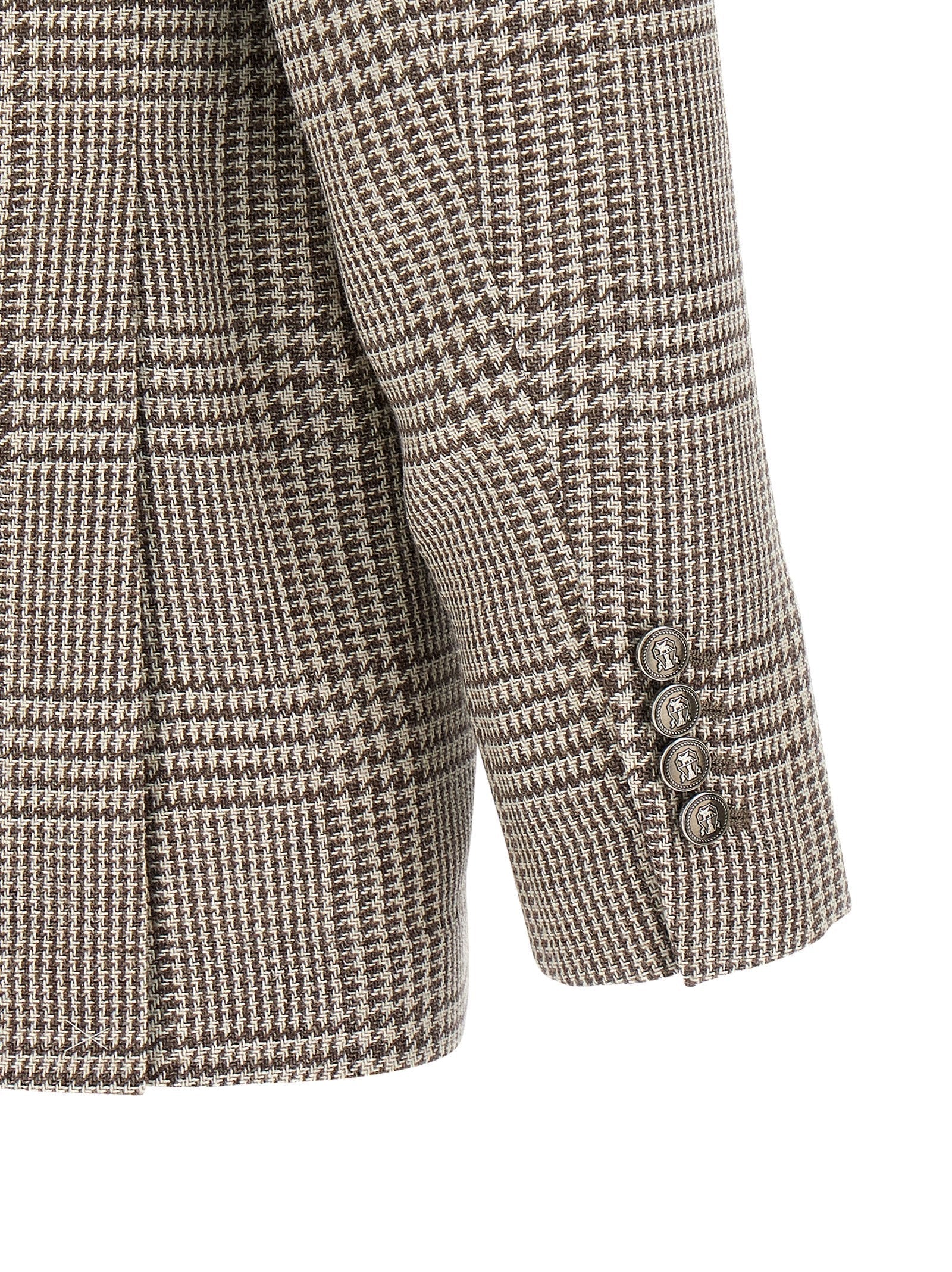 BRUNELLO CUCINELLI - BRUNELLO CUCINELLI - Houndstooth blazer - Men’s Clothing