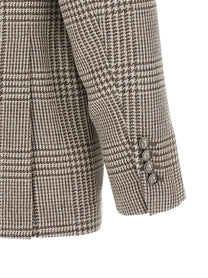 BRUNELLO CUCINELLI - BRUNELLO CUCINELLI - Houndstooth blazer - Men’s Clothing
