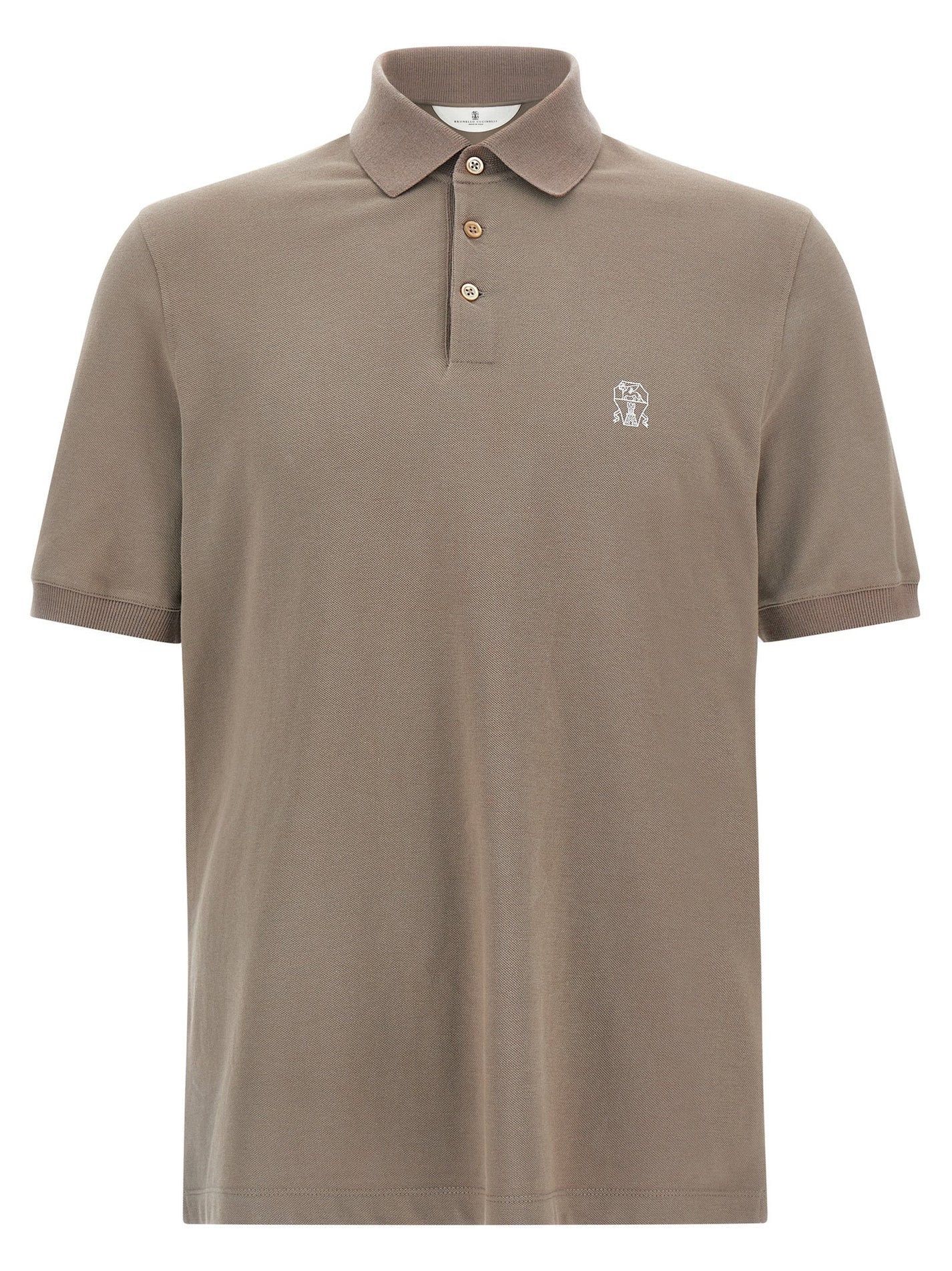 BRUNELLO CUCINELLI - BRUNELLO CUCINELLI - Piqué polo shirt - Men’s Tops