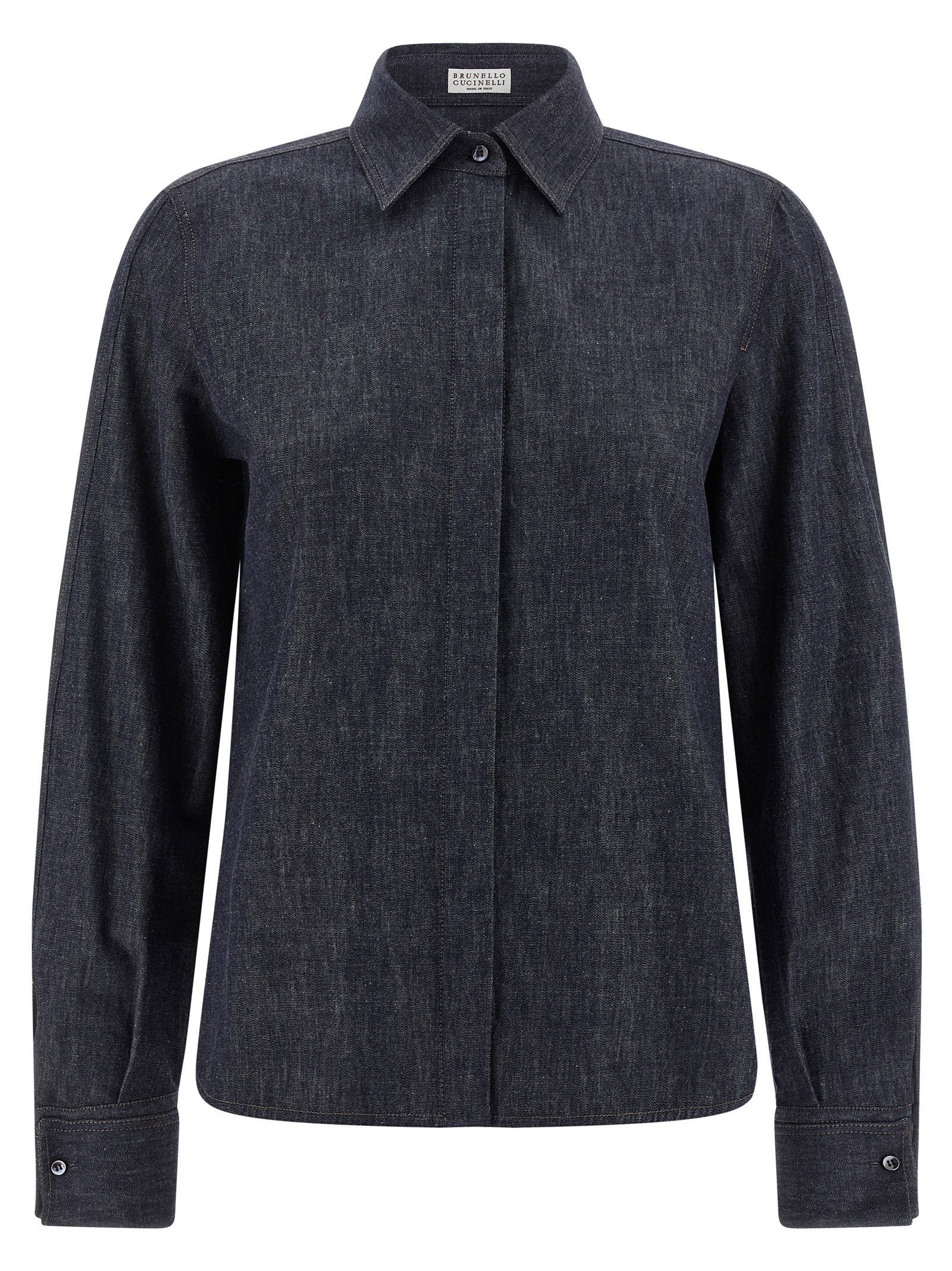 BRUNELLO CUCINELLI - BRUNELLO CUCINELLI - Monile denim shirt - Women’s Top