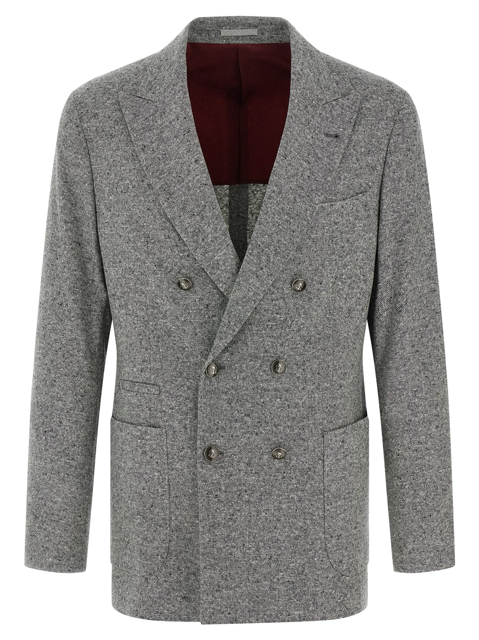 BRUNELLO CUCINELLI - BRUNELLO CUCINELLI - Grisaille blazer - Men’s Clothing