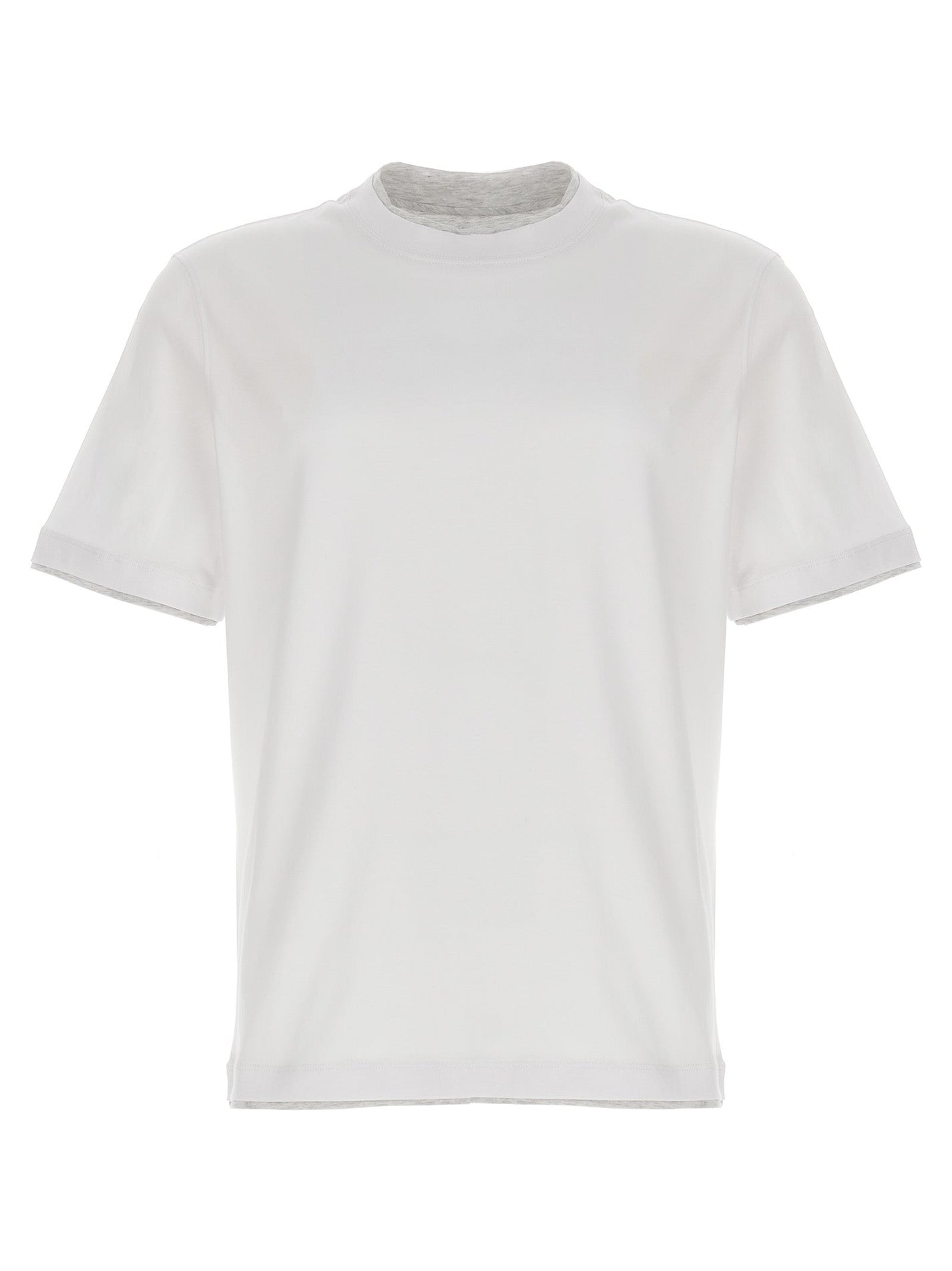 BRUNELLO CUCINELLI - BRUNELLO CUCINELLI - Double layer t-shirt - Men’s Top