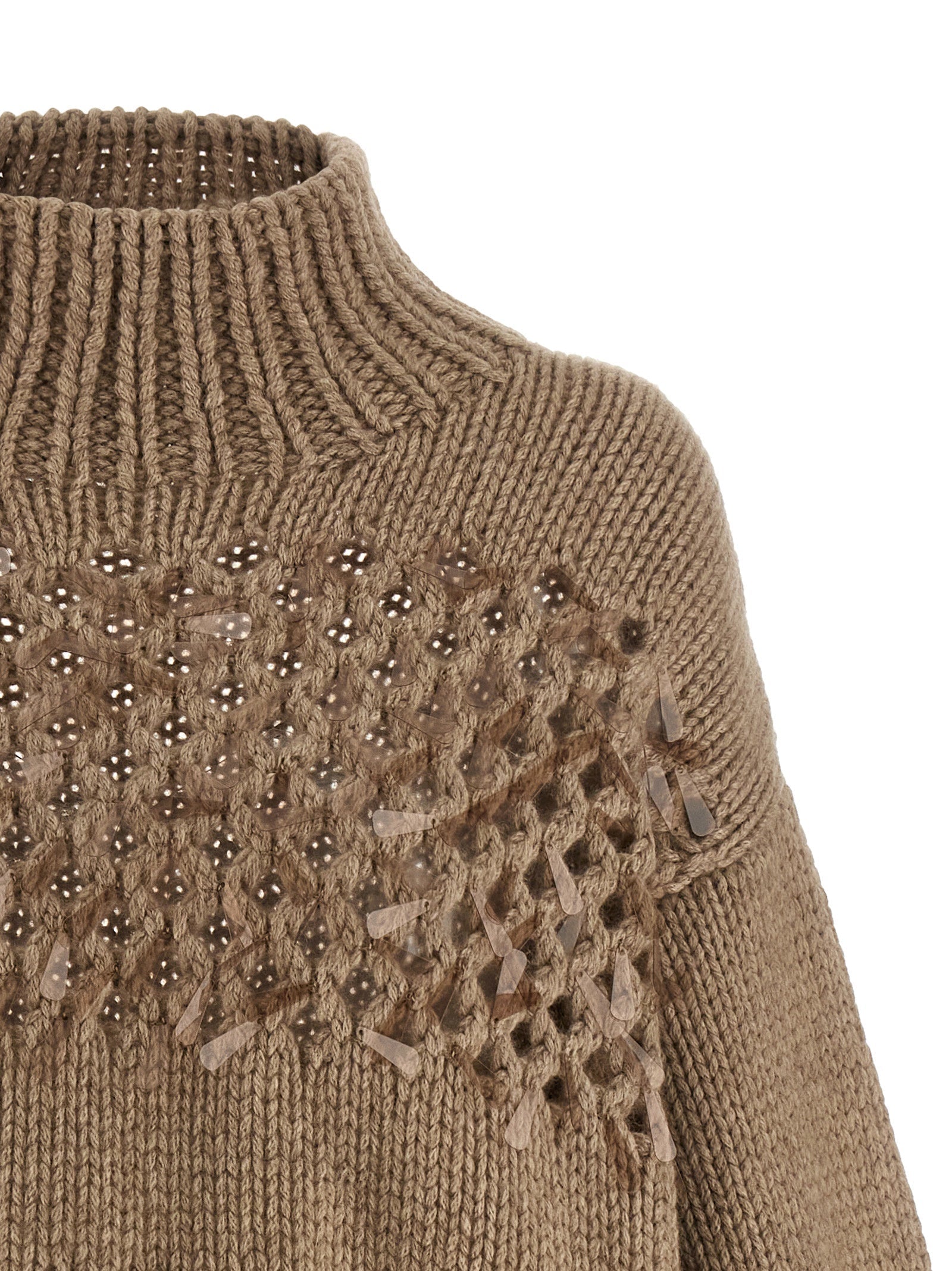 BRUNELLO CUCINELLI - BRUNELLO CUCINELLI - Drop sequin sweater - Women’s Knitwear
