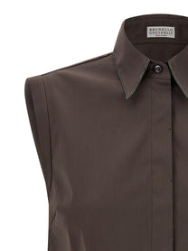 BRUNELLO CUCINELLI - BRUNELLO CUCINELLI - Sleeveless shirt - Women’s Tops