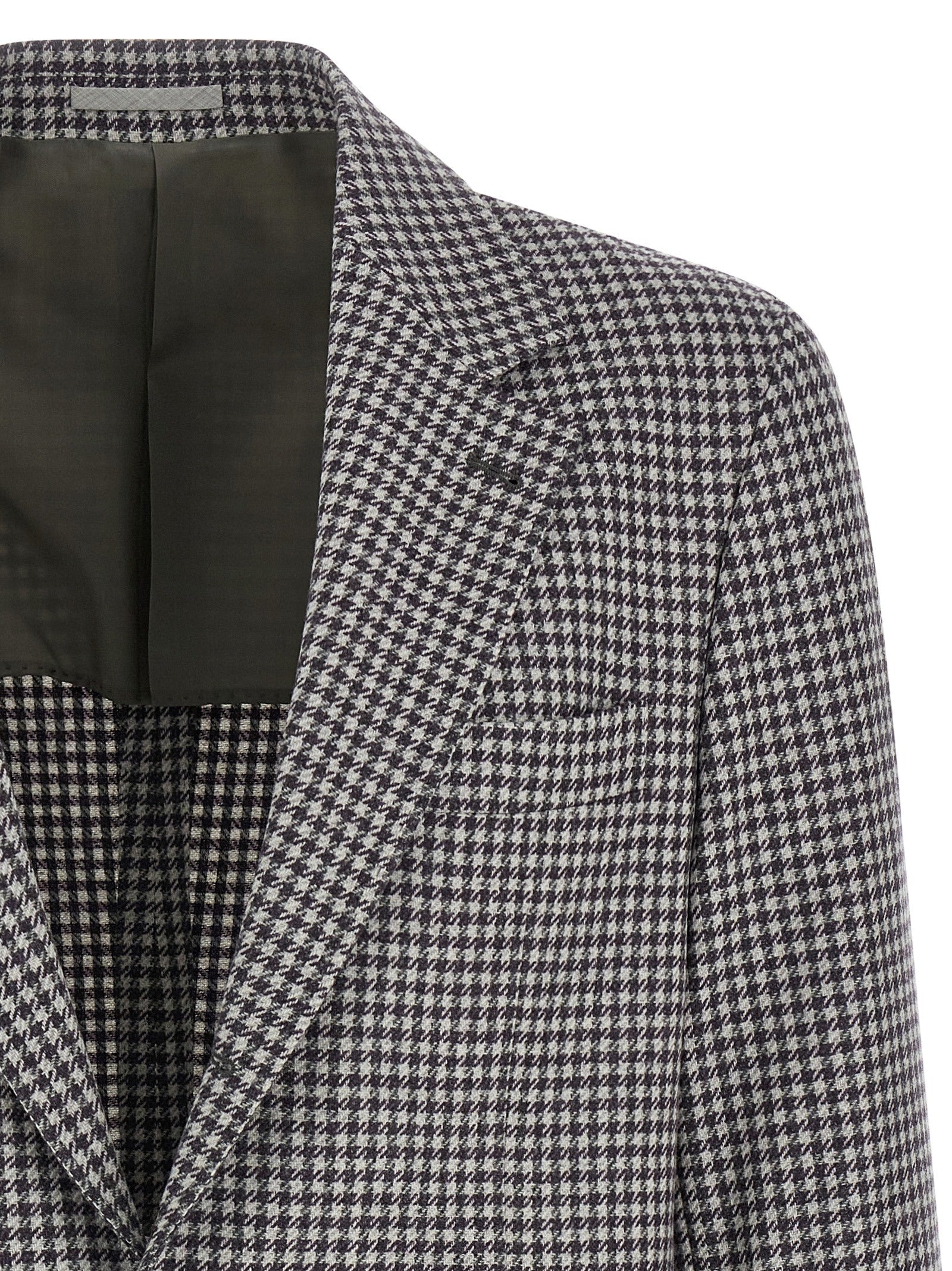 BRUNELLO CUCINELLI - BRUNELLO CUCINELLI - Houndstooth blazer - Men’s Clothing