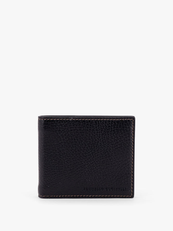 Brunello Cucinelli - Leather Wallet With Logo Engraving - Small Leather Goods