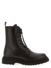 BRUNELLO CUCINELLI - BRUNELLO CUCINELLI - ’Shiny Loop Detail’ combat boots - Women’s Shoes