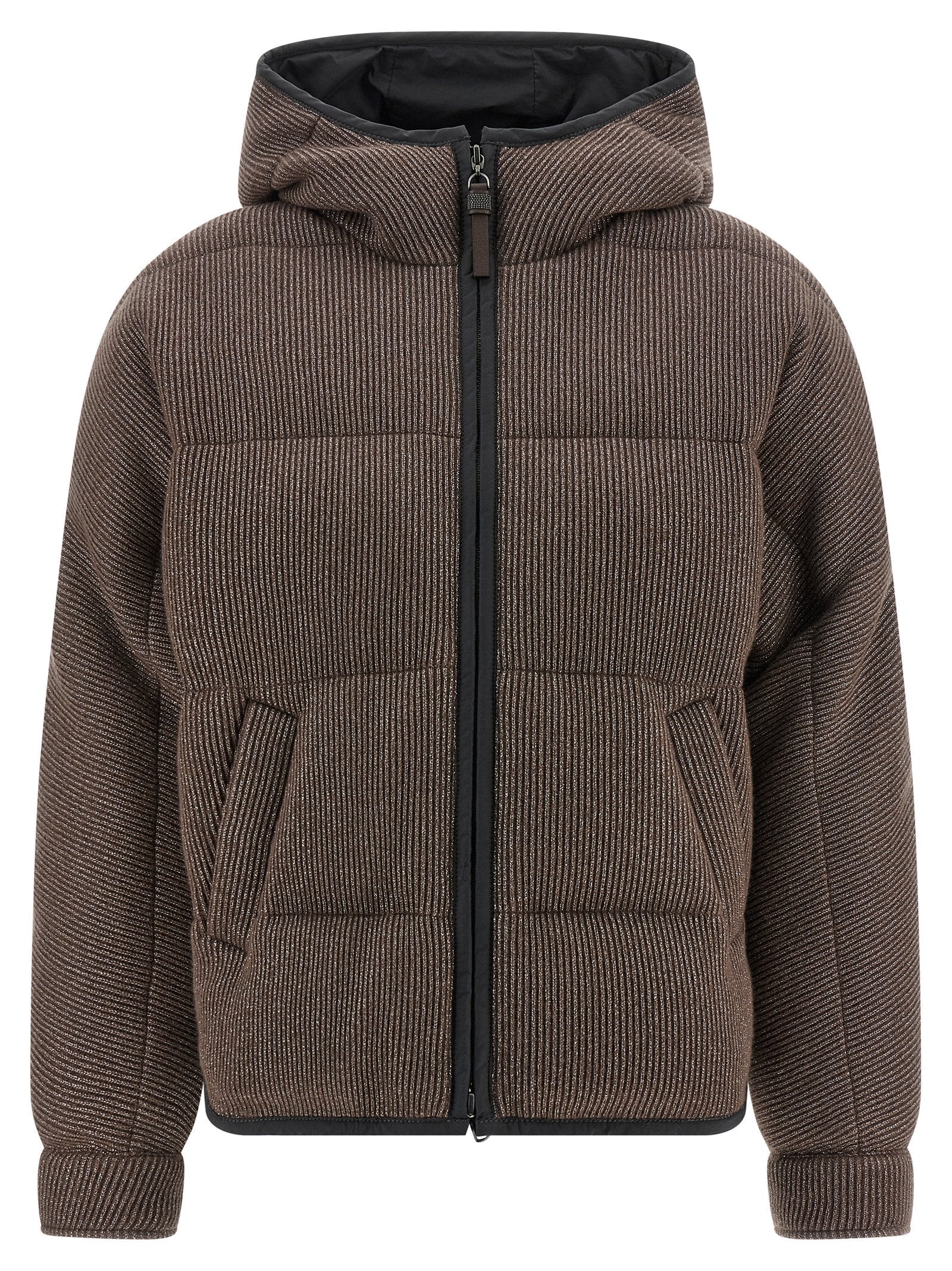 BRUNELLO CUCINELLI - BRUNELLO CUCINELLI - Lame wool down jacket - Women’s Outerwear