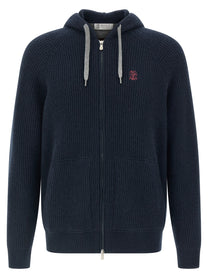 BRUNELLO CUCINELLI - BRUNELLO CUCINELLI - Hooded cardigan - Men’s Knitwear