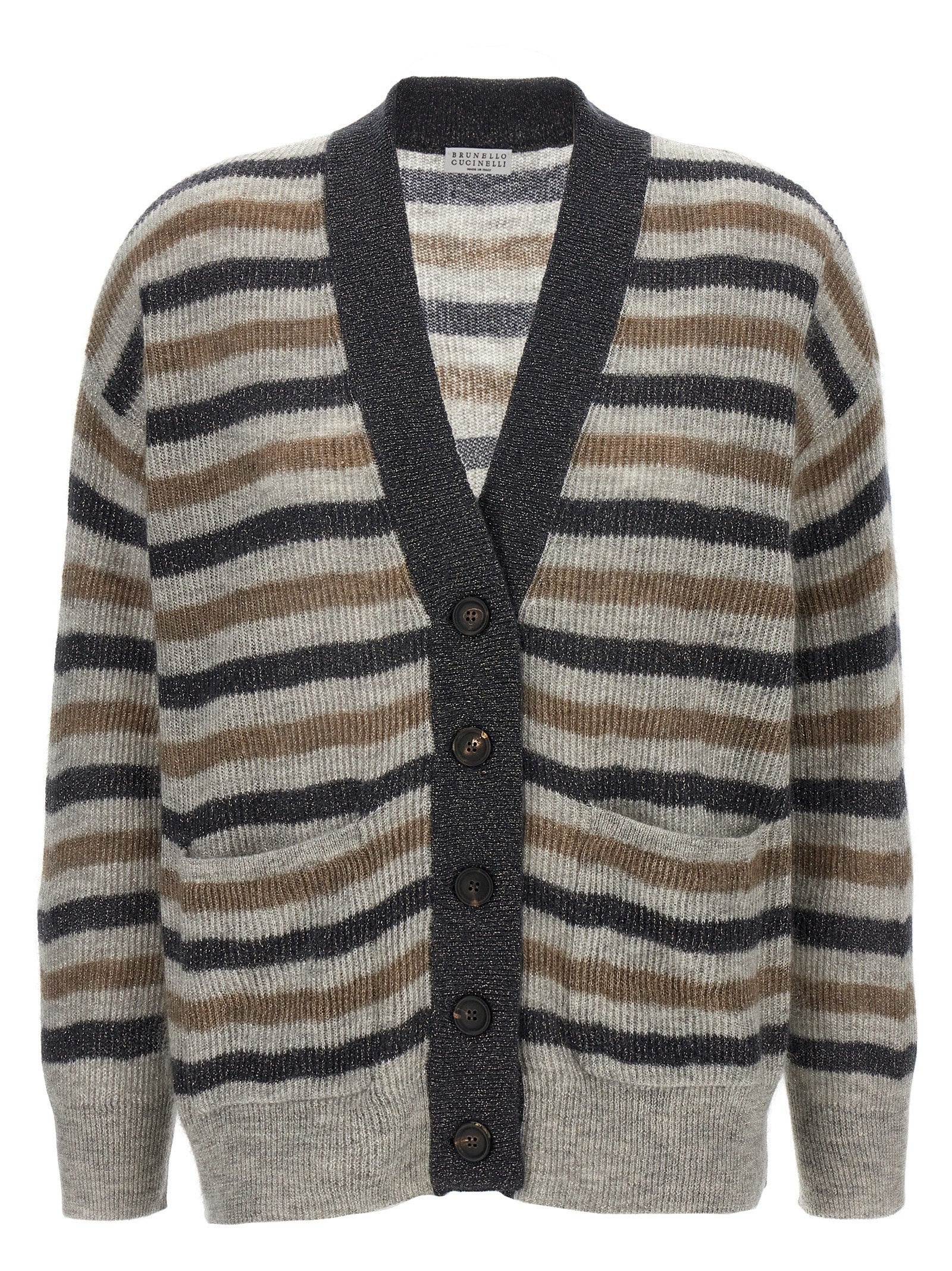 BRUNELLO CUCINELLI - BRUNELLO CUCINELLI - Lurex wool cardigan - Women’s Knitwear