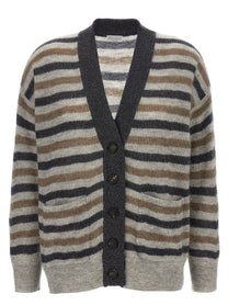 BRUNELLO CUCINELLI - BRUNELLO CUCINELLI - Lurex wool cardigan - Women’s Knitwear