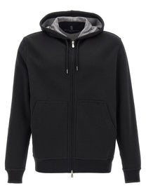 BRUNELLO CUCINELLI - BRUNELLO CUCINELLI - Zip hoodie - Men’s Sweatshirts