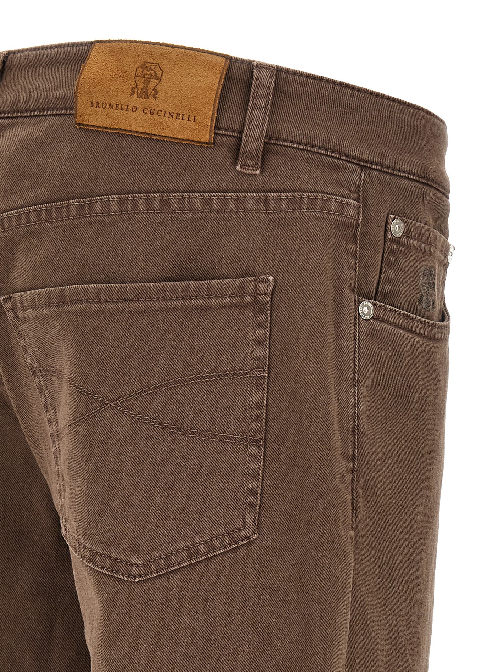 BRUNELLO CUCINELLI - BRUNELLO CUCINELLI - Garment-dyed jeans - Men’s Bottoms